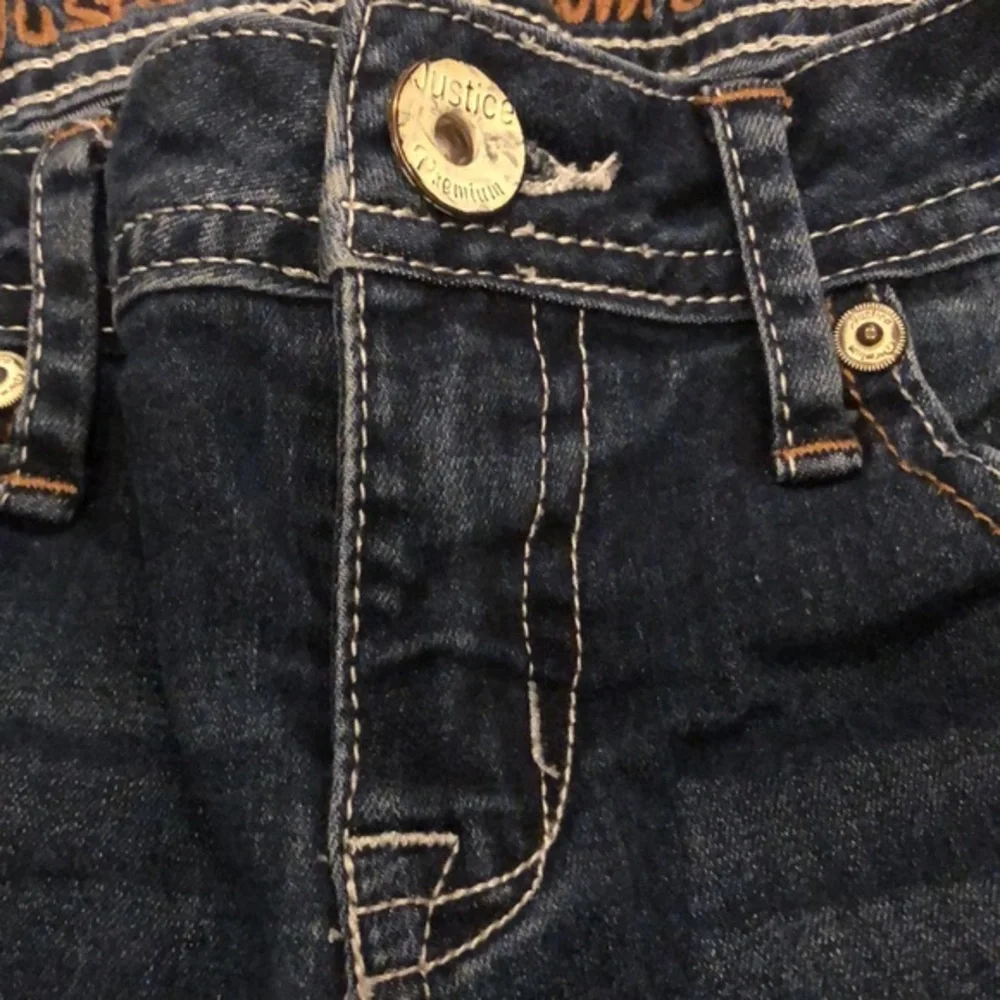 Justice‎ Premium simply low super skinny Jeans girls 10S dark wash